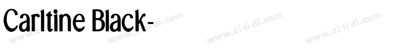 Carltine Black字体转换